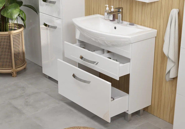 Изображение товара Тумба с умывальником Volna Onda 60.2Y Балтика + Балтика 60