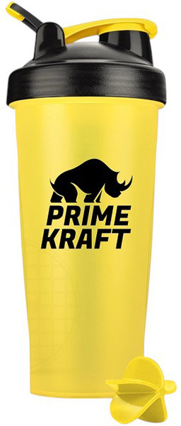 Изображение товара Шейкер спортивный Prime Kraft С логотипом (600мл, желтый/черный)