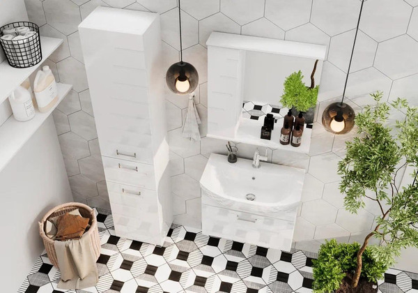 Изображение товара Тумба с умывальником Volna Joli 60.1Y Балтика + Балтика 60 (подвесная)