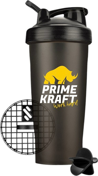 Изображение товара Шейкер спортивный Prime Kraft С логотипом (600мл, черный)