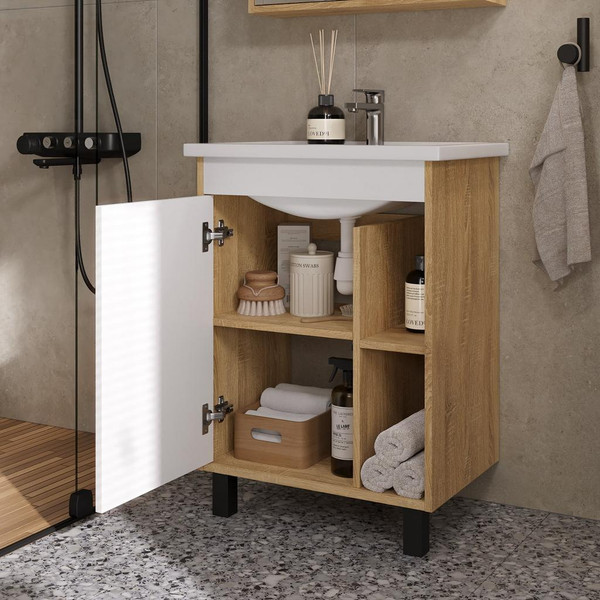 Изображение товара Тумба с умывальником Volna Osmond 60 + Фостер 60