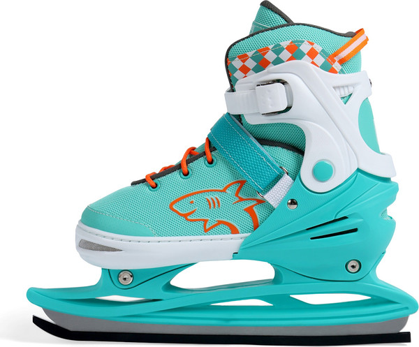Изображение товара Коньки раздвижные Black Aqua 10964183 (р.31-34, мятный/оранжевый)