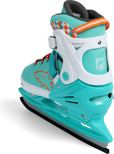 Изображение товара Коньки раздвижные Black Aqua 10964183 (р.31-34, мятный/оранжевый)