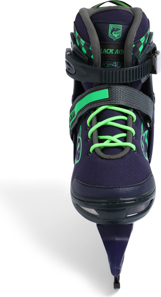 Изображение товара Коньки раздвижные Black Aqua 10964181 (р.39-42, синий/зеленый)