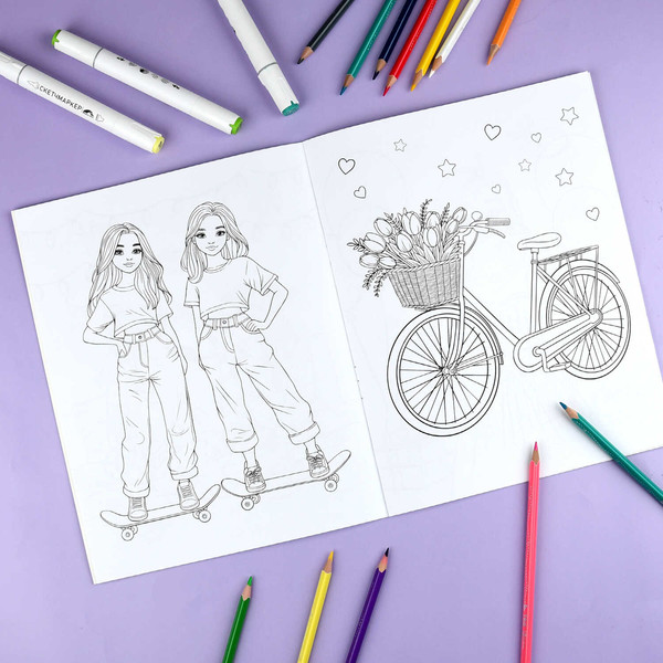 Изображение товара Раскраска Феникс+ Для девочек. С наклейками / 72632