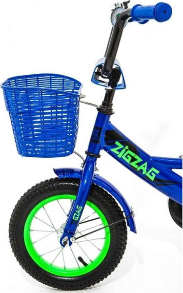 Изображение товара Детский велосипед с ручкой ZigZag Classic 12 / ZG-1203 (синий, разобранный, в коробке)