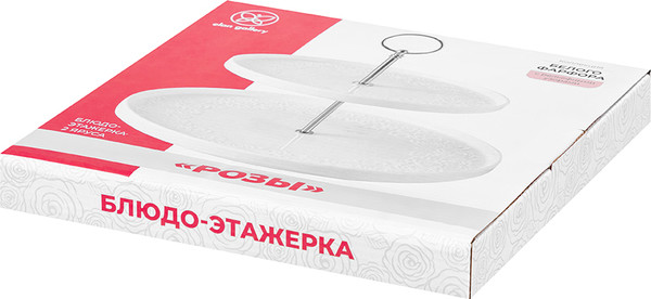 Изображение товара Ваза-этажерка Elan Gallery Розы / 541009