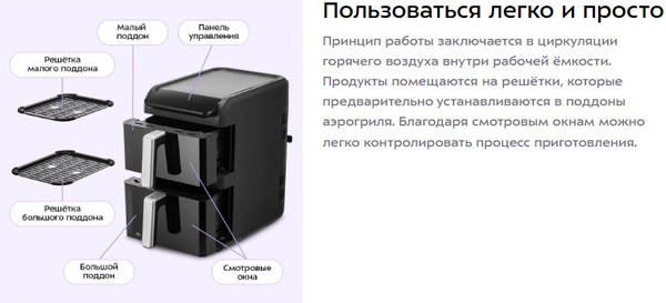 Изображение товара Аэрогриль Kitfort КТ-8158