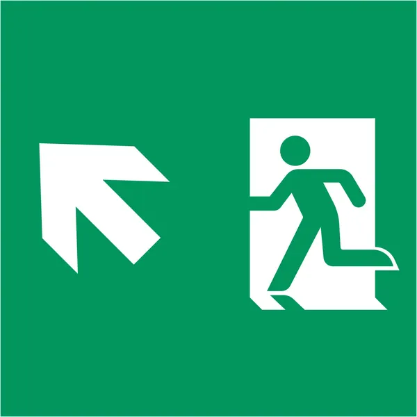 Изображение товара Пиктограмма для аварийного светильника Arlight EMGP-MARK-MA-LUP Человек, Вверх-Влево / 059840