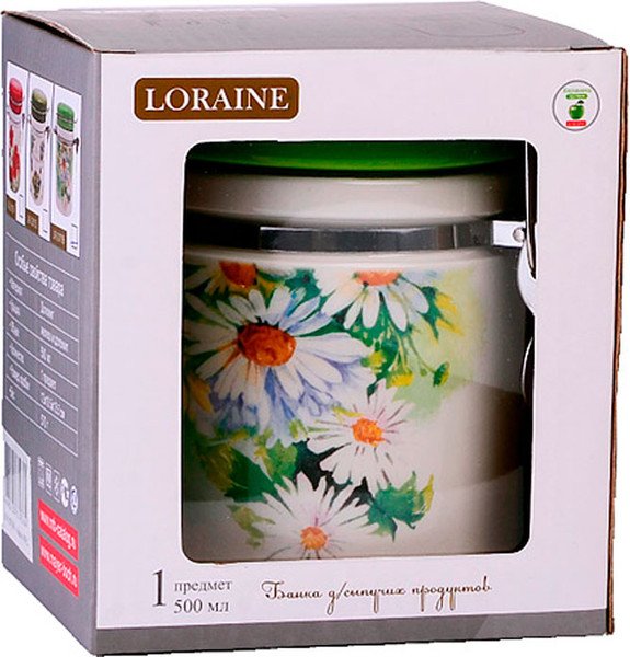 Изображение товара Емкость для хранения Loraine Ромашки / 30756