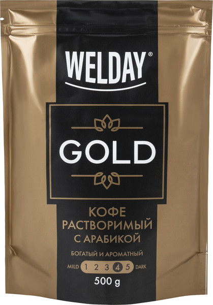 Изображение товара Кофе растворимый Welday Gold / 622673 (500г)