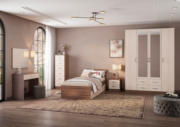 Изображение товара Комод Тащи в дом Гармония КМ602 (ясень-шимо/светлый/темный)