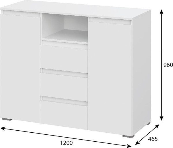 Изображение товара Тумба Тащи в дом Люмо КМ 01 (белый/белый)