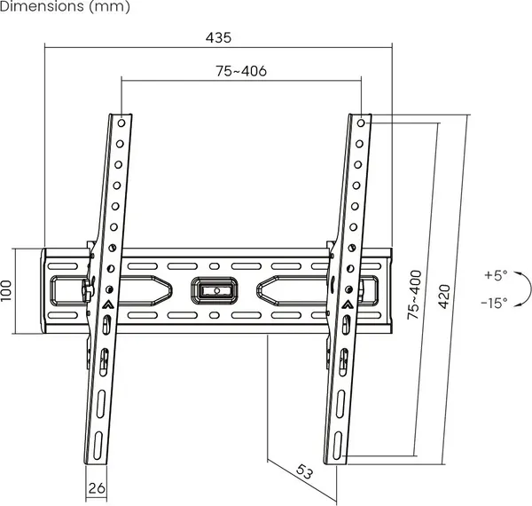 Изображение товара Кронштейн для телевизора Roome KL36-44T-R