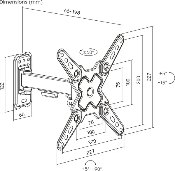Изображение товара Кронштейн для телевизора Roome LDA40-221-R