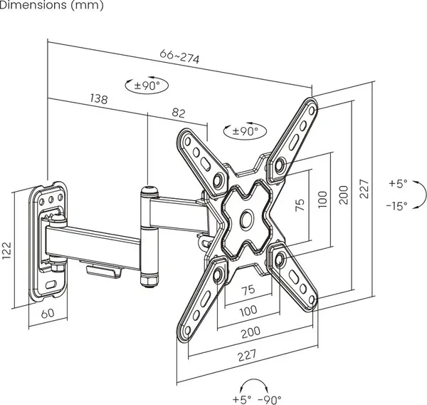 Изображение товара Кронштейн для телевизора Roome LDA40-222-R