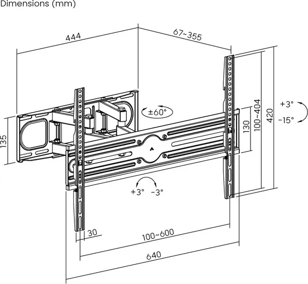 Изображение товара Кронштейн для телевизора Roome LPA85-466-R