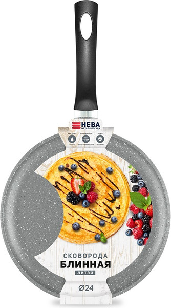 Изображение товара Блинная сковорода Нева Металл Посуда 6224g (серый)