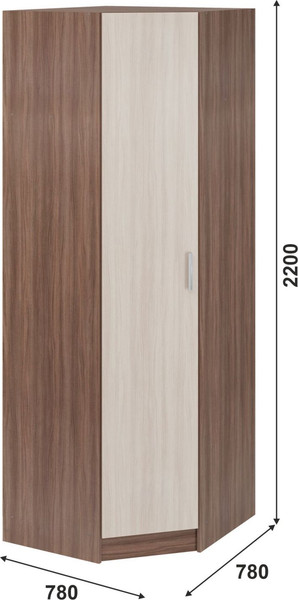 Изображение товара Шкаф Тащи в дом Гармония угловой ШУ 601М (ясень-шимо/светлый/темный)