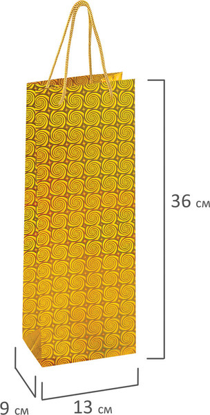 Изображение товара Набор пакетов подарочных Золотая сказка 609735 (8шт)
