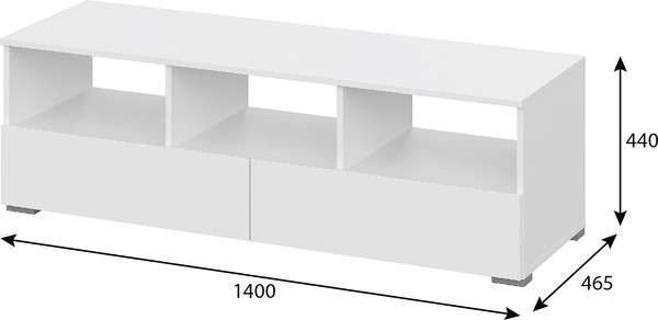 Изображение товара Тумба Тащи в дом Люмо ТВ ТБ 02 (белый/белый)