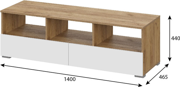 Изображение товара Тумба Тащи в дом Люмо ТВ ТБ 02 (дуб крафт золото/белый)