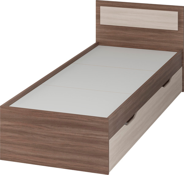 Изображение товара Односпальная кровать Тащи в дом Гармония КР607 80х200 (ясень-шимо/светлый/темный)