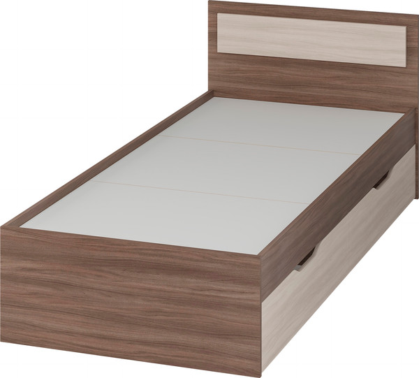 Изображение товара Односпальная кровать Тащи в дом Гармония КР608 90х200 (ясень-шимо/светлый/темный)