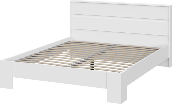 Изображение товара Двуспальная кровать Тащи в дом Люмо КР 03 160x200 (белый/белый)