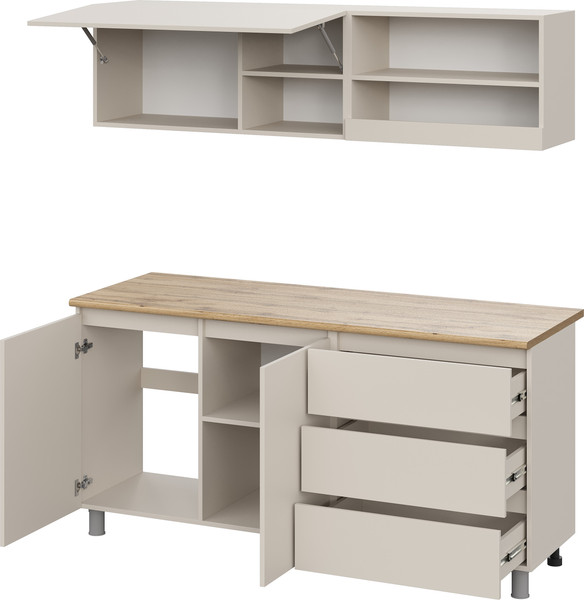 Изображение товара Кухонный гарнитур Тащи в дом Люмо 1.7 со столешницей (кашемир)