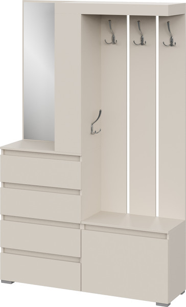 Изображение товара Секция в прихожую Тащи в дом Люмо 1260х1980х353 (кашемир)