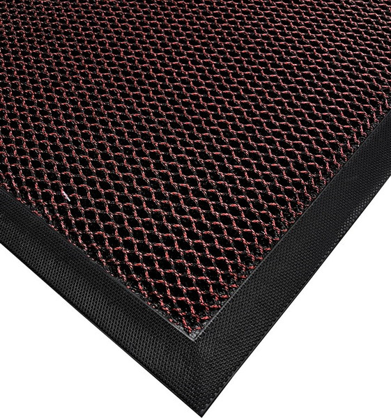 Изображение товара Коврик грязезащитный Qingdao Graceline Кольчуга (43x76, Black-Red)