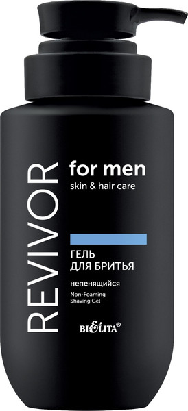 Изображение товара Гель для бритья Belita Revivor for Men.Skin & Hair Care непенящийся (240мл)