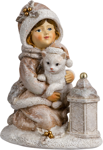 Изображение товара Статуэтка Erich Krause Decor. Девочка с котенком / 64563