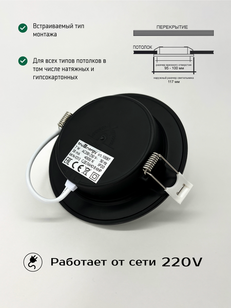 Изображение товара Точечный светильник Truenergy 10087