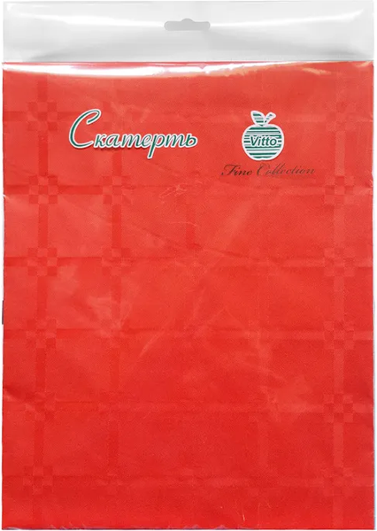 Изображение товара Скатерть Vitto Бумажная 120x180 (красный А)