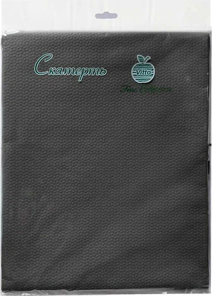 Изображение товара Скатерть Vitto Бумажная 120x180 (серый темный)