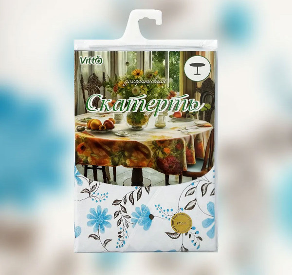Изображение товара Скатерть Vitto ПВХ круглая D:152см (фантазия)