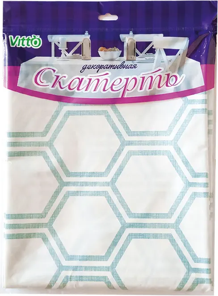 Изображение товара Скатерть Vitto ПВХ тк 120x150см Узор