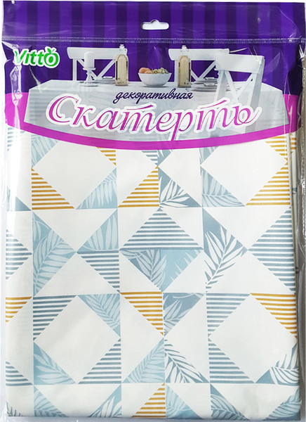 Изображение товара Скатерть Vitto ПВХ тк 120x180см Узор