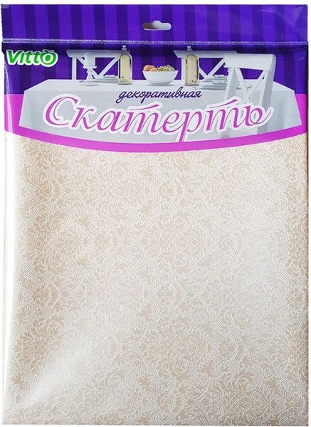 Изображение товара Скатерть Vitto ПВХ тк 135x140см Крем