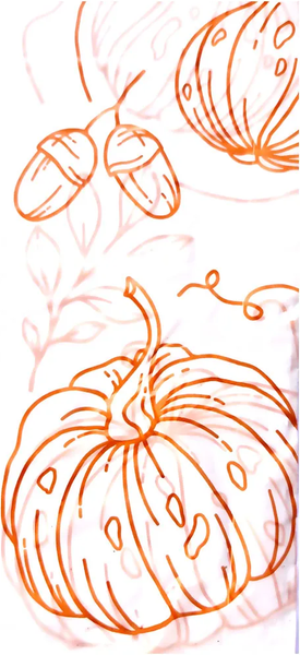 Изображение товара Скатерть Vitto Отрывная ПНД 110x140 25 мкм Тыквы (5шт)