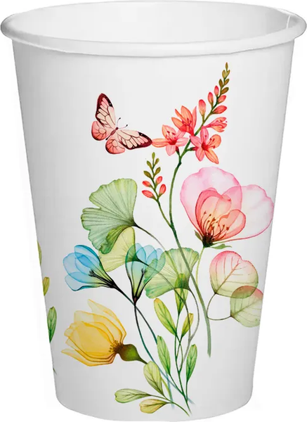 Изображение товара Набор бумажных стаканов Лекс Лето (250мл, 6шт)