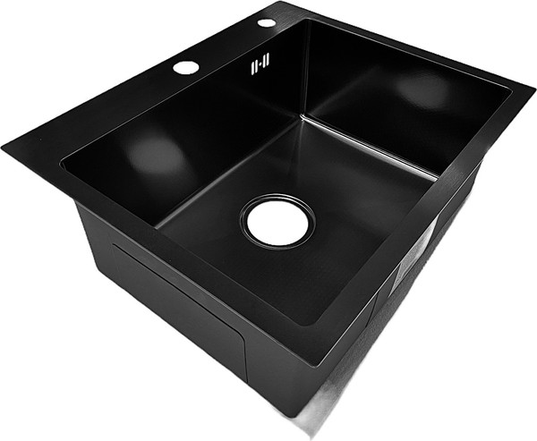 Изображение товара Мойка кухонная Asteria A5545NB-D (черный декор)