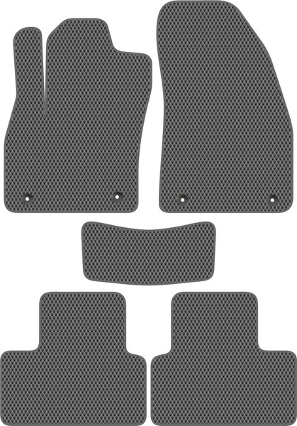 Изображение товара Комплект ковриков для авто Alicosta 1459_2-сер для Volvo XC40 I SUV 2017-н.в. (EVA ромб, серый)