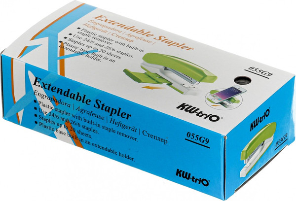 Изображение товара Степлер KW-Trio 055G9BLACK (черный/белый)