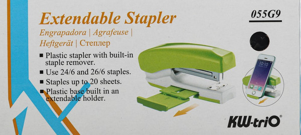 Изображение товара Степлер KW-Trio 055G9BLACK (черный/белый)