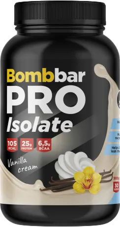 Изображение товара Протеин Bombbar Изолят (900г, ванильно сливочный)