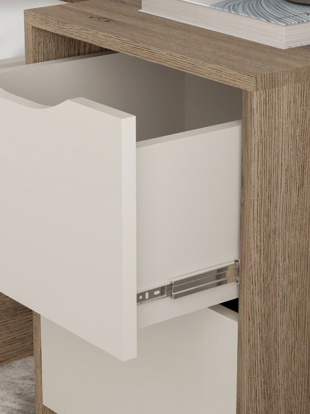 Изображение товара Прикроватная тумба Артём-Мебель СН 120.05  (дуб скандинавский/кашемир)