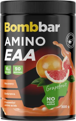 Изображение товара Комплексные аминокислоты Bombbar EAA (300г, розовый грейпфрут)